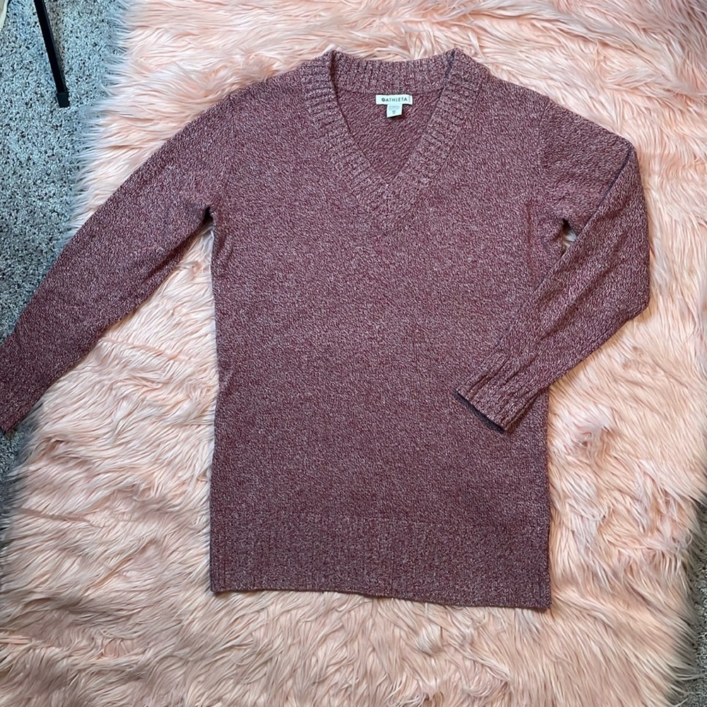 Athleta Sweaters Athleta Vital V Neck Tunic Wool Cashmere Sweater Size XS